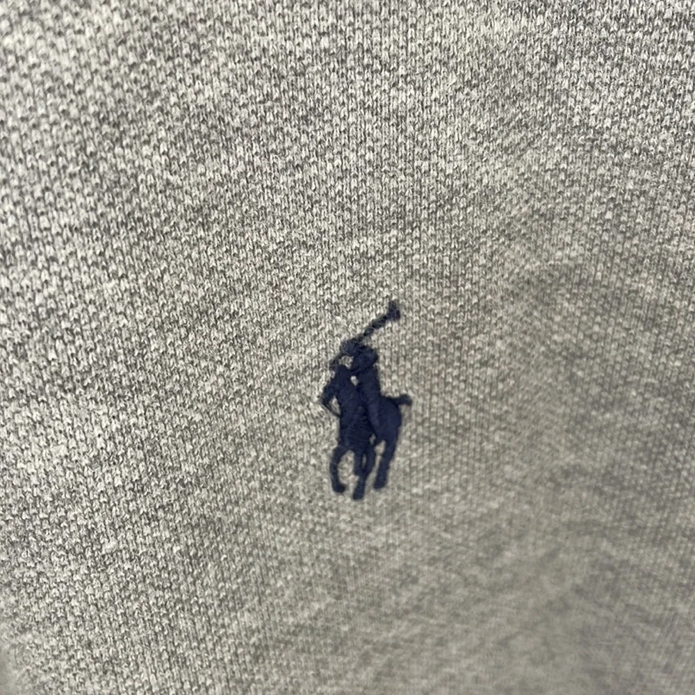 Polo by Ralph Lauren Gray Polo Shirt with Navy Logo